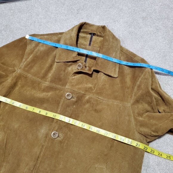 BRITCHES Vintage Suede Leather Jacket Coat Oversized Blazer Brown Men's Medium - Picture 12 of 14